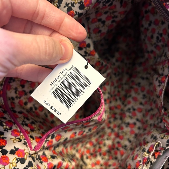 NWT Vera Bradley Hadley Tote in Houndstooth / Tweed - Picture 10 of 16